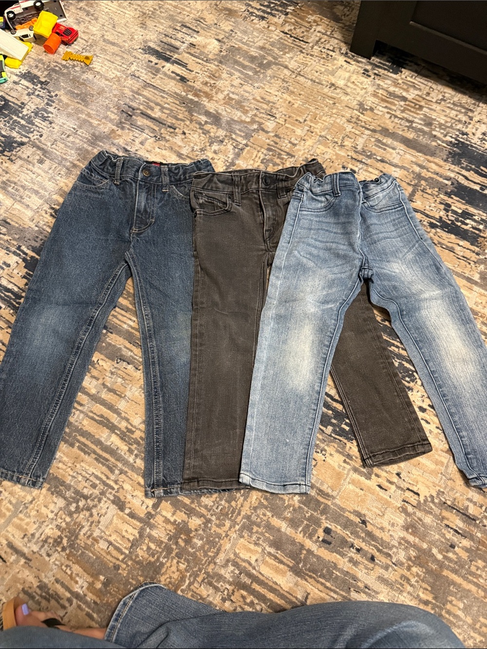 Volcom Kids Denim Trio — Dark Blue, Black & Light Blue